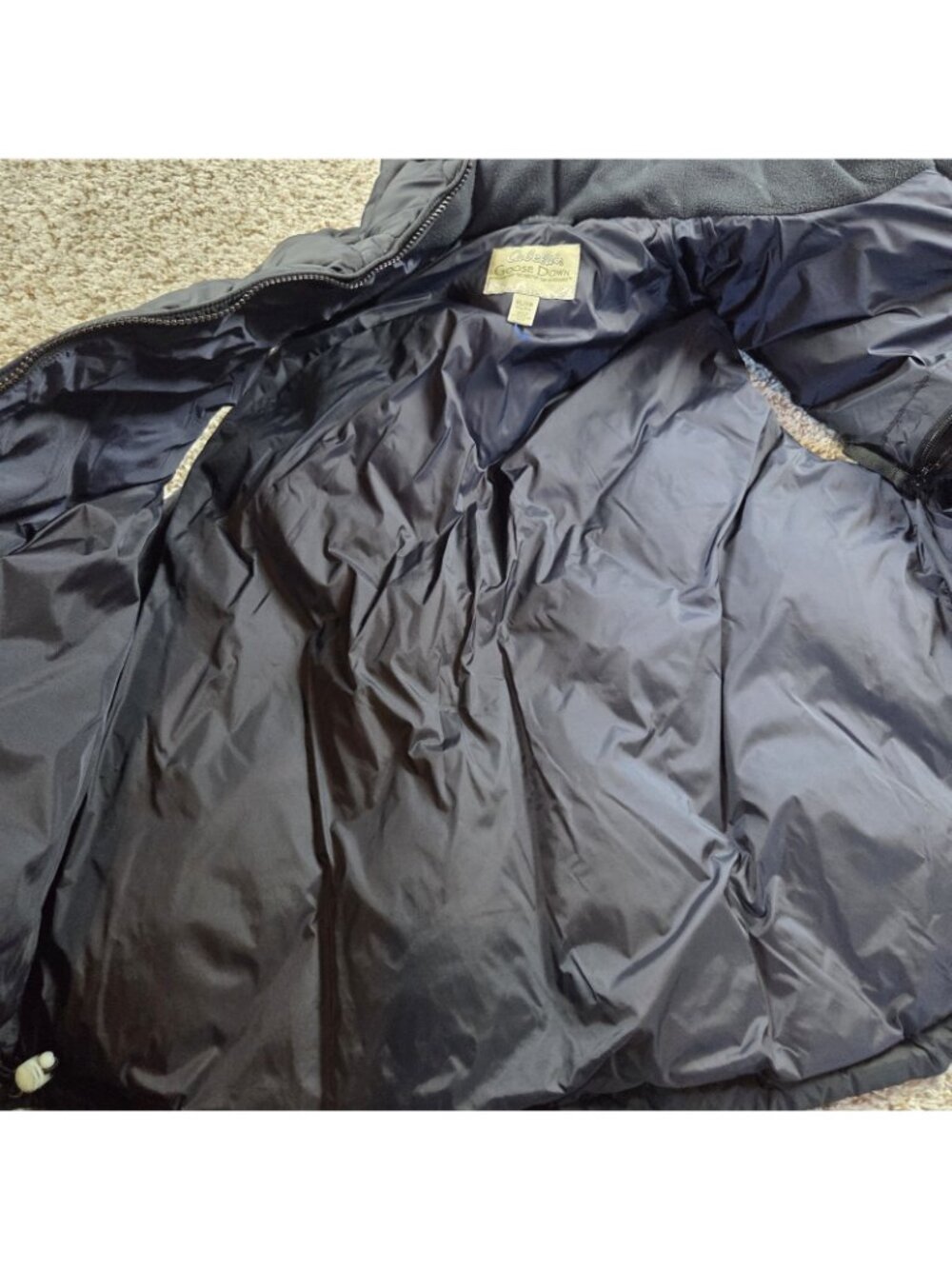 Cabelas Goose Down Puffer Vest Womens XL Quilted Full-Zip - Picture 6 of 8